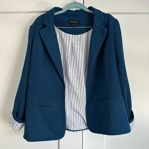 41 Hawthorn Natalie Knit Blazer - Blue - XL (Stitch Fix)